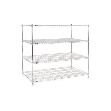 Global Equipment Nexel    Chrome Wire Shelving Starter - 60"W x 36"D x 54"H 36605C